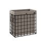 Laundry basket 110L., black/dark gray