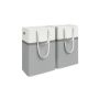 Set of 2 laundry baskets 75L., assorted colors