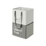 Laundry basket with 2 compartments in dark gray