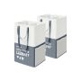 Laundry basket 90L., white/gray