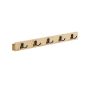 Wall-mounted clothes rack 4.8x70x7cm., light brown/black