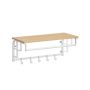Clothes rack 30x66x27cm., white/light brown
