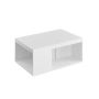 Stolik kawowy 3-częściowy 40x90x60cm, biały