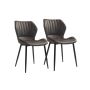 Dining chair set of 2, gray