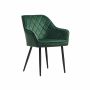 Set of 2 dining chairs, green