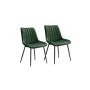 Bar stool set 60x50.1x88.6cm., black/green