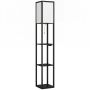 LED floor lamp, with 3 shelves, 26 × 160 × 26 cm