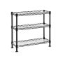 Półka kuchenna metalowa 40x15x39,5cm, czarna
