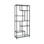 Transparent shelf 30x80x180cm., black