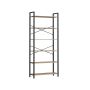 Полка 30x80x186см., черная/светло-коричневая