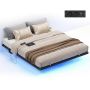 Каркас кровати VASAGLE, 160 × 200 см, LED, 2 розетки, USB-C, 2 USB-A, 160 × 200 см