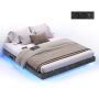 Каркас кровати VASAGLE, LED-подсветка, Серый