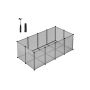 Small animal enclosure 125x63x42cm., black