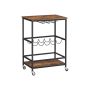 Kitchen trolley, brown/black