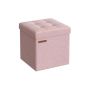 Pouf with storage space 30x30x30cm., pink