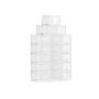Shoe boxes transparent-white 18 pcs.