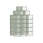 Pudełka na buty 18 szt. 33,5x23,2x14,3cm., zielone