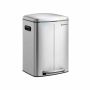 40 l waste bin with 2 compartments, silver