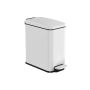 Trash can 38.4x17x35cm., white