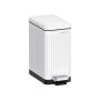 Trash can 10L., white/black