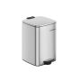 Trash can 34x28.5x40.4cm., silver color