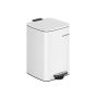 Trash can 34x28.5x40.4cm., white