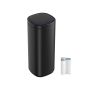 Trash can 30x30x74.6cm., black