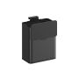 Trash can 25.8x15.2x32cm., black