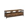 Szafka RTV LTV301B01 147 x 40 x 50 cm, brązowo-czarna