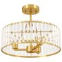 Ceiling lamp Silent, 3 × E14, Gold, Ø39 × 32 cm