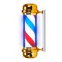 Lampa sufitowa z obrotowym cylindrem, czerwono-biało-niebieska