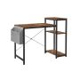 Desk with shelf and side pocket