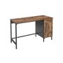 Computer desk with drawer and cabinet