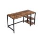 Writing/computer desk, vintage brown/black