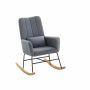 Fotel bujany 89,5x67,5x106cm, szary