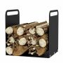 Firewood rack Outsunny 36.5x30x36cm., black