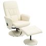 Massage chair, with footrest, White, 76 × 105 × 81 cm