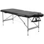 Massage table Homcom 186x71x83cm., black/gray