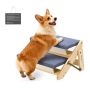 Drewniane schody dla zwierząt VEVOR ZD-25DOG04, 2 stopnie, 370 × 470 × 260 mm