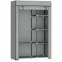 Szafa materiałowa Homcom 103x43x162,5cm., szaro-czarna