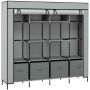 Szafa materiałowa Homcom 166x42,5x169,5cm., szaro-czarna