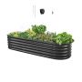 Metalowe podwyższone łóżko VEVOR GM61003-200X60X42CM, 200 × 60 × 42 cm