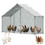 Kurnik metalowy VEVOR CRC0301, 1 drzwi, 3,0 × 1,0 × 2,0 m
