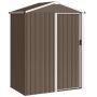 Metal garden shed, Lockable sliding doors, 136 × 179 × 87 cm