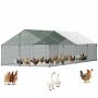 Metalowy kurnik VEVOR JD382, 3 × 8 × 2 m