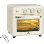 Mini oven Homcom 36x37.7x34.5cm., cream/silver color