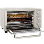 Mini oven Homcom 46x38.5x29cm., cream/silver color