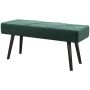 Ławka miękka Homcom 100x36x45cm, ciemnozielona/czarna