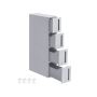 SONGMICS KFR08WT wózek mobilny, 4 szuflady, 45,2 × 17,3 × 84 cm