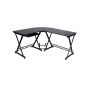 Modern corner table 150x138x75cm., black